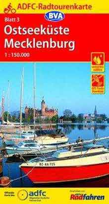 Radtourenkarte Ostseeküste - Mecklenburg