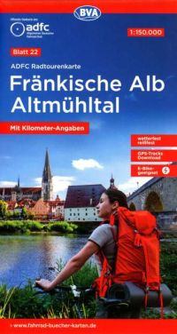 Radtourenkarte Fränkische Alb Altmühltal