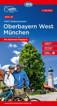 Radtourenkarte Oberbayern West München
