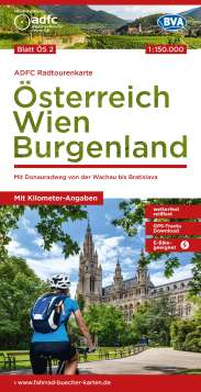 Radtourenkarte Österreich Wien Burgenland