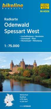 Bikeline Radkarte Odenwald Spessart