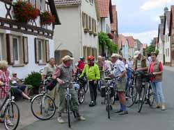 Pause auf dem Kraut-und-Rüben-Radweg