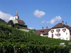 Ligerz mit dem Wallfahrtskirchlein